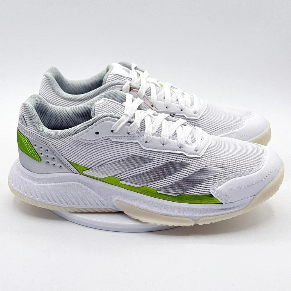 Adidas Padel Shoes Court Quick Size 9 Womens White/Silver Padeltennis JP7229
